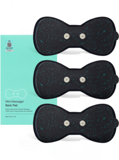 클럭 저주파 미니 마사지기 기본 패드 3P 패드 리필, (Sp-308-Pd-01), 혼합색상