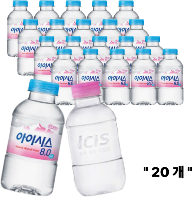 롯데칠성음료 아이시스(유/무 라벨 랜덤발송), 200ml, 20개