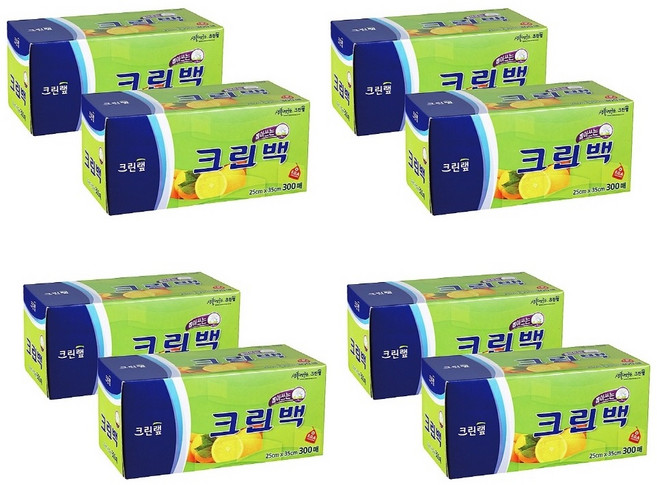 크린랲 크린백 25 x 35 cm, 8개, 300개입, 중(M)