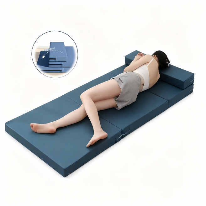 YAPOGI 생활방수 항균 3단 침대 접이식 토퍼 매트리스