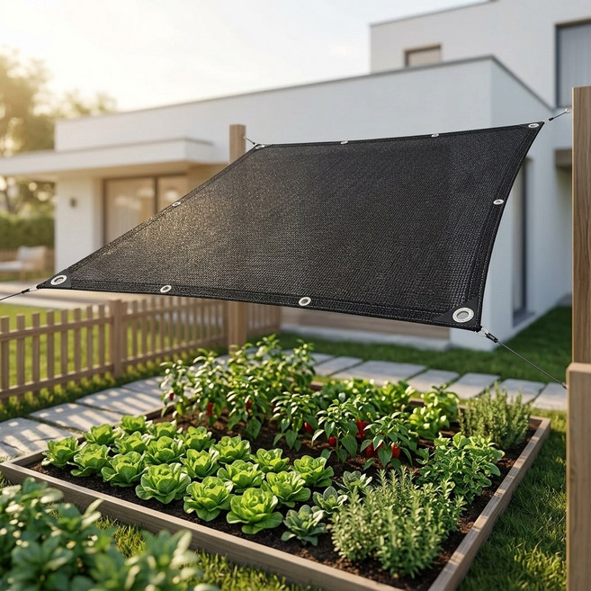 썬키다 차광막 그늘막 차양막 천막 ReOcean, 블랙