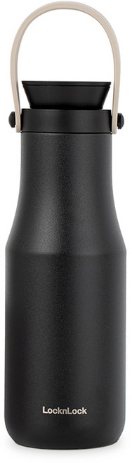 락앤락 더뉴 메트로 더블 텀블러 빨대가능, 블랙, 470ml