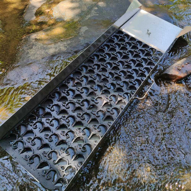 채금 슬루이스 사금채취도구 모래 골드러시 하천, 1개, 풀세트 (프레임+매트)