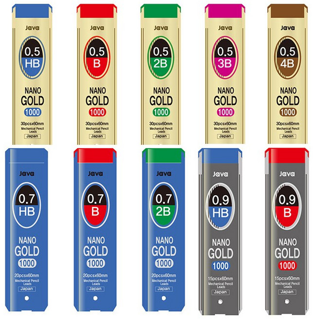 자바 골드샤프심, HB, 0.5mm
