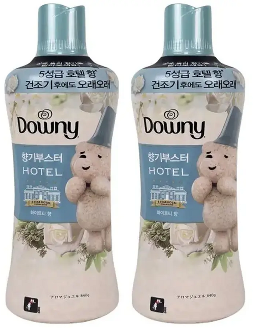 다우니 향기부스터 5성급 호텔 화이트티 향 g, 2개, 840g