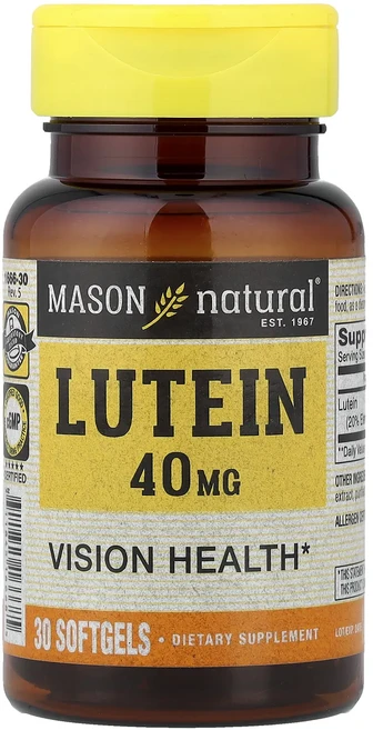 몸관리하세요 겨울입니다 Mason Natural 루테인 40 mg 30 소프트 젤 특별관리진행, MasonNatural루테인40mg30소프트젤, 1개 - 쿠팡