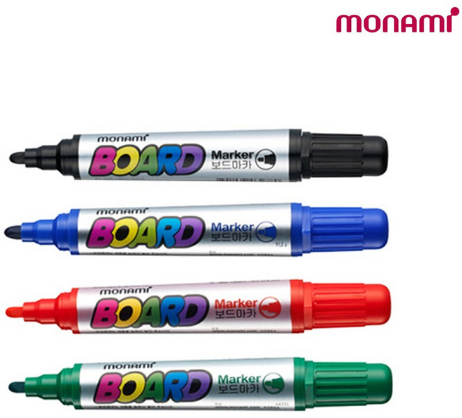 [한정수량 특가] 모나미 보드마카 둥근닙 1타스 12입, 블루