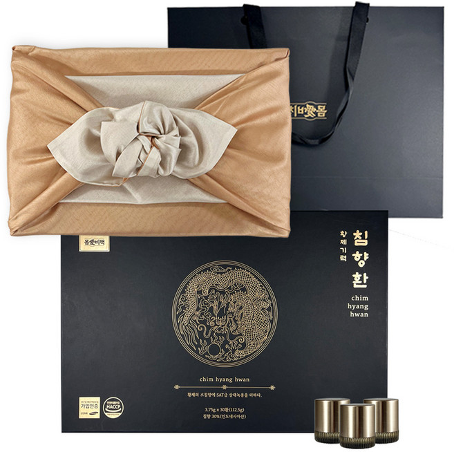 몸애비책 황제기력 침향환30% 명절 부모님 선물세트 (보자기), 1개