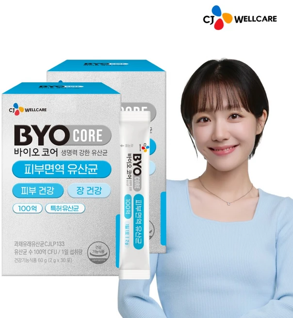 BYO 코어 피부면역 유산균 30p, 60g, 2개 - 쿠팡
