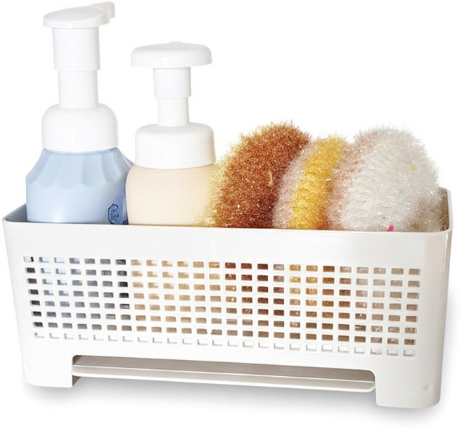 캄핏 물빠짐 세제 받침대 수세미 거치대, 1개, 베이지