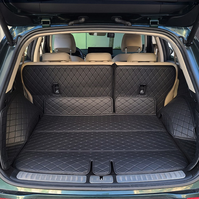 가온 EV3 트렁크매트 차박 매트 풀커버, 블랙X블랙, 우퍼 무