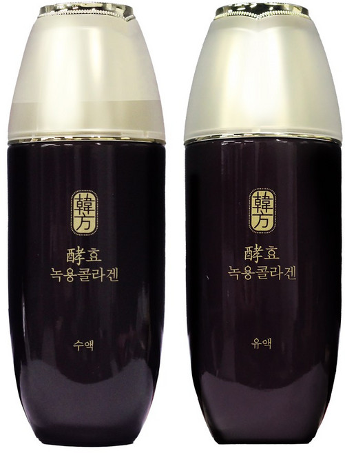 수려한 효 녹용콜라겐 건강한피부 기초세트(수액+유액), 1세트