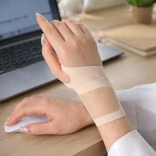 에어라벨 9세대 초슬림 심리스 손목보호대 얇은 슬림 스트랩, 스킨, 2개