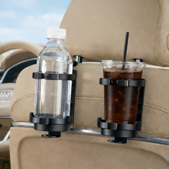 루마스 흔들림 방지 안정적인 차량용 컵홀더, 블랙, 1개