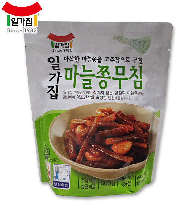 일가집 마늘쫑무침 500g, 1개