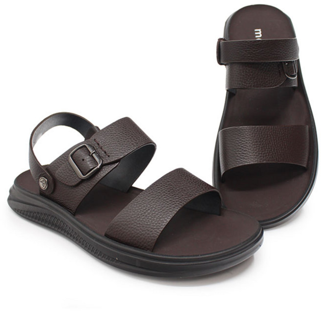 젠틀러슈 무다 소가죽 남성 캐주얼 샌들 겸용 슬리퍼