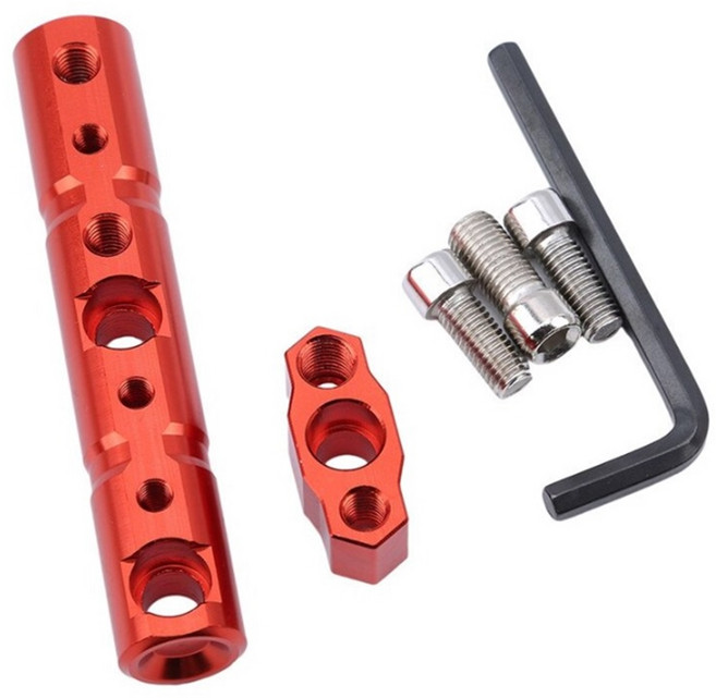 오토바이 멀티 크로스바 nmax xmax 포르자핸들 튜닝 그립 브라켓바 호환, (선택1번)CNC크로스바멀티바(골드), 1개