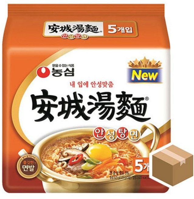 농심 안성탕면 120g 멀티 5입X8봉 gaj*2034aS