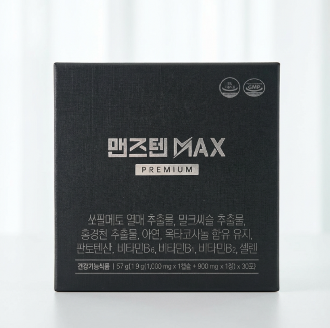 맨즈텐 맥스 남성활력 전립선영양제(1개월분), 1박스, 57g