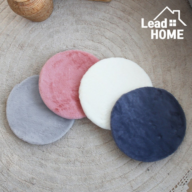 리드홈 엘르 극세사 겨울방석 원형 도넛 의자