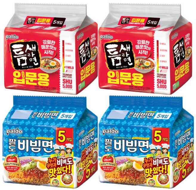 틈새라면 입문용 +비빔면