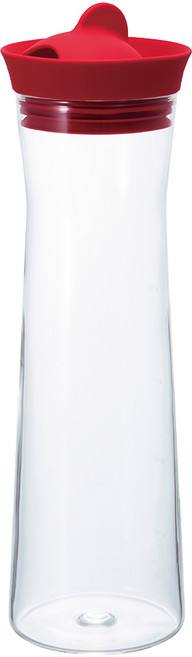 HARIO 冷水壺 1000ml WJ-10-R, 紅色, 1個, 1L