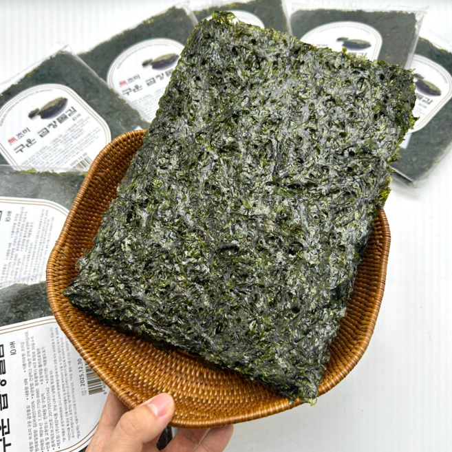 완도 곱창돌김 무조미 프리미엄 최상품 구운 곱창돌김, 1개, 175g