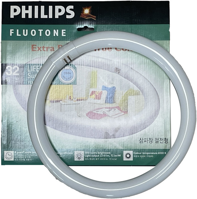 장수 써크라인 삼파장 32SD 형광등교체 조명 전등 거실조명, 1개