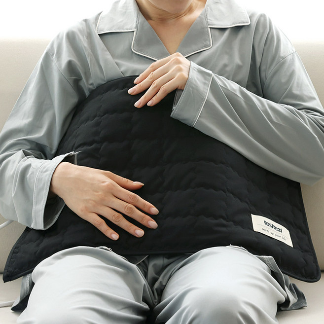 테슬테즐 그래핀 탄소 초경량 전기 온열 찜질기, 블랙퀼팅, Tsz-L55