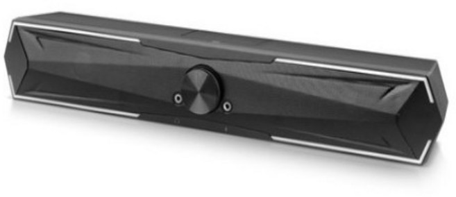 브리츠 레인보우 LED 게이밍 사운드바 스피커 블루투스, BZ-AK45, 딥블랙