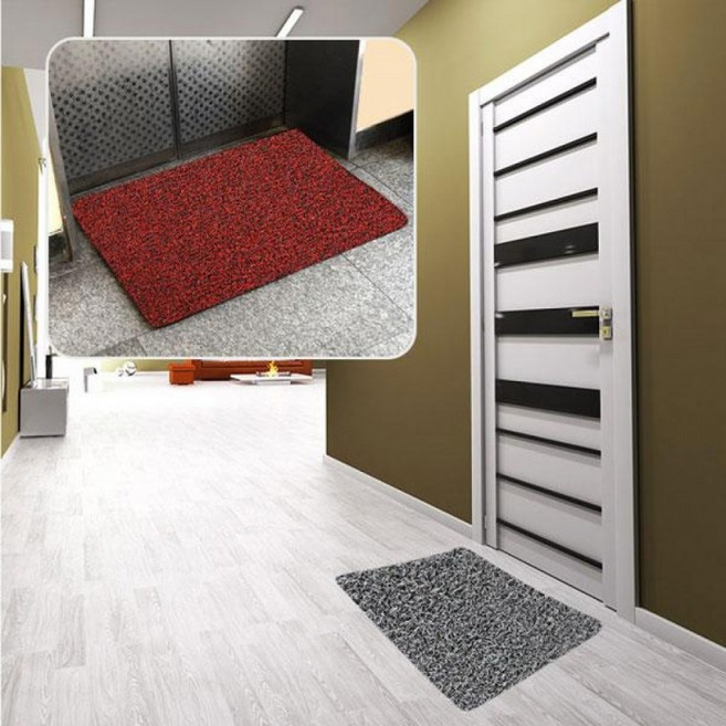 코일매트 150x60cm 중형, 색상_레드, 1개