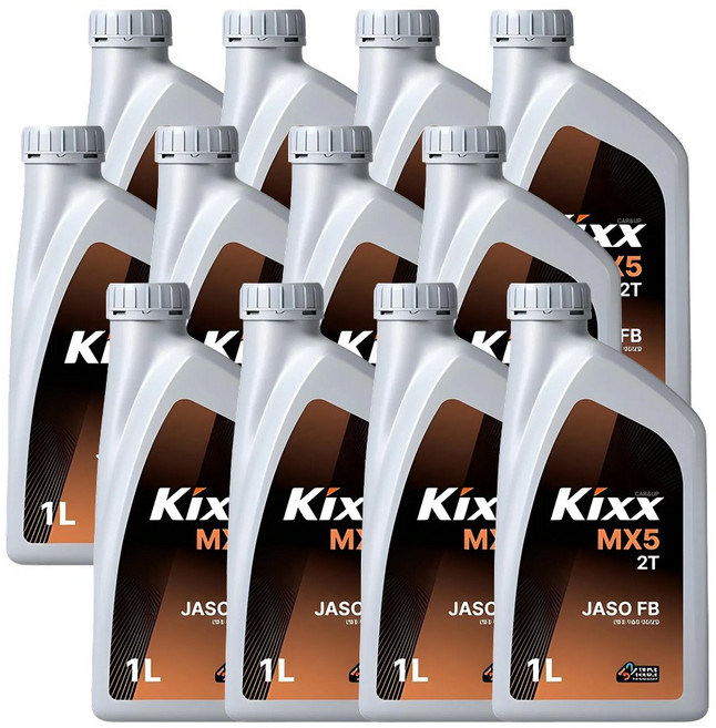 GS 킥스 2행정 예초기 관리기 스쿠터 2싸이클 엔진오일, 12개