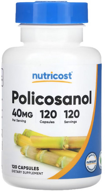 뉴트리코스트 폴리코사놀 사탕수수 추출 폴리코사놀 40mg 120캡슐, 1개
