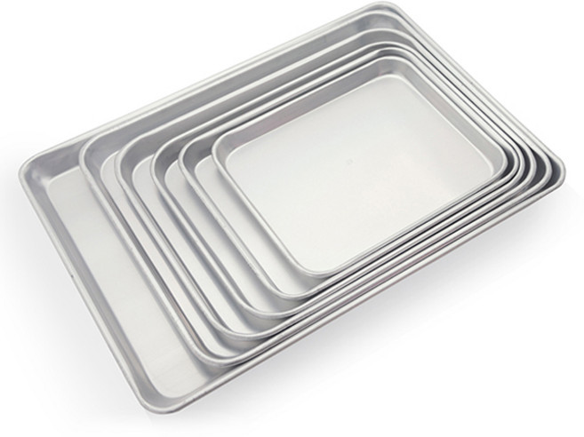 유진 업소용 양은 직사각 쟁반 알루미늄 트레이, 없음