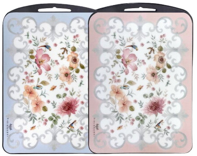 플라워 항균 TPU 논슬립 양면 도마 (대), 1개