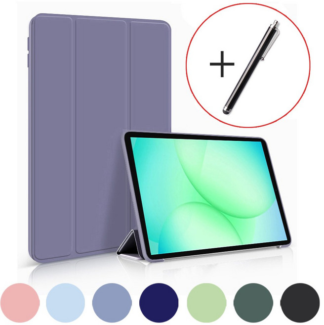 라잇굿즈 갤럭시탭 A11 / A11+ 전용 케이스 TPU 플립 커버, 1개, 라벤더