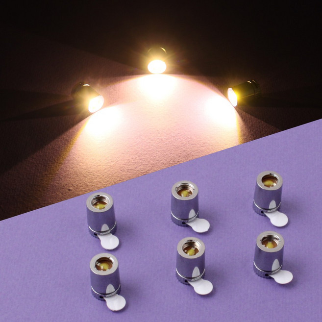 [아이디몬] LED 미니램프 돌림형 무드등 발광칩 만들기 재료 전구 미니등, 상시