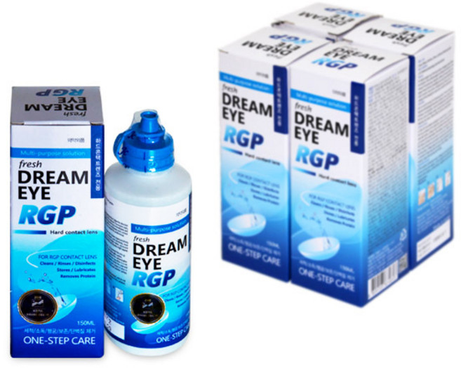 케이앤제이씨 드림아이 RGP 렌즈 세척액, 10개, 150ml