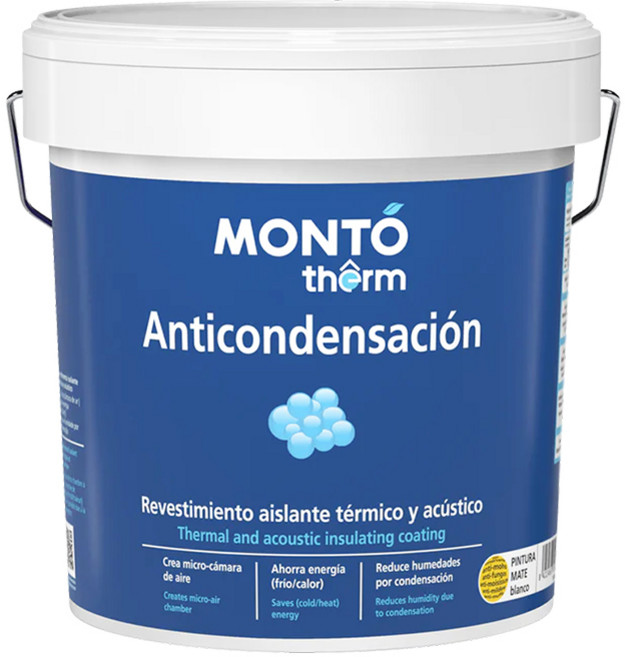 Monto 몬토썸 베란다 천정 내벽 외벽 차열 단열 열차단 습기차단 결로 곰팡이방지 페인트, 1개, 4L, 백색