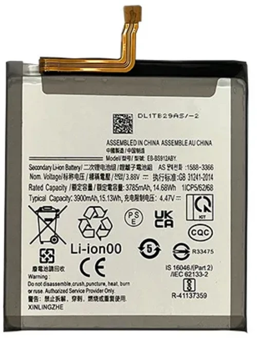 삼성 호환 S23/S911B/S9110용 3900mAh EB-BS912ABY 교체 배터리 고용량 내장 리튬이온, 02 1PC, 01 CHINA