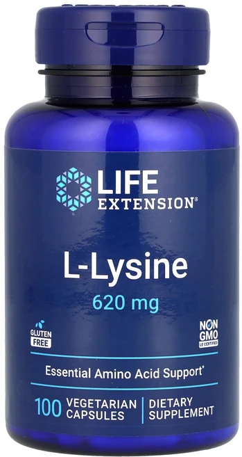 Life Extension L-라이신 620mg 베지 캡슐 100정, LifeExtensionL라이신620mg베지캡슐100정, 1개 - 쿠팡