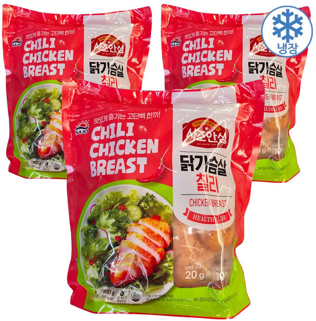 사조안심 닭가슴살 칠리, 3개, 900g