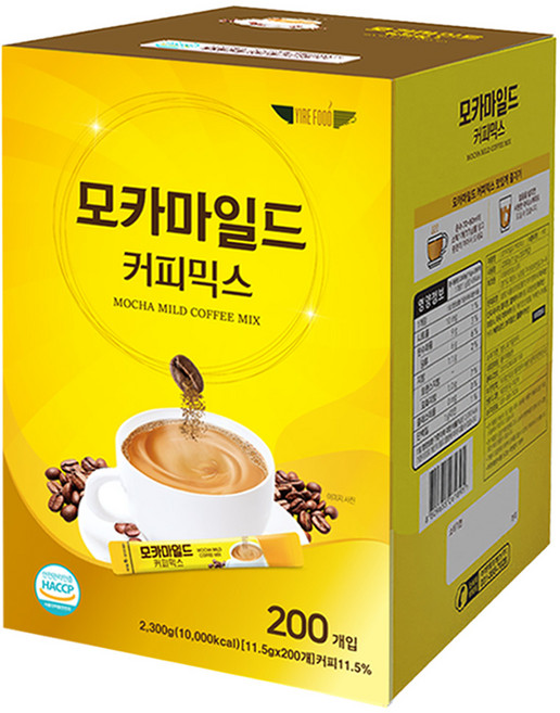 모카마일드 대용량 커피믹스, 1박스, 200개입, 11.5g