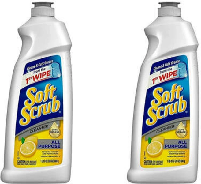 소프트 스크럽 다용도 표면 클렌저 레몬 680g 2개 - 쿠팡