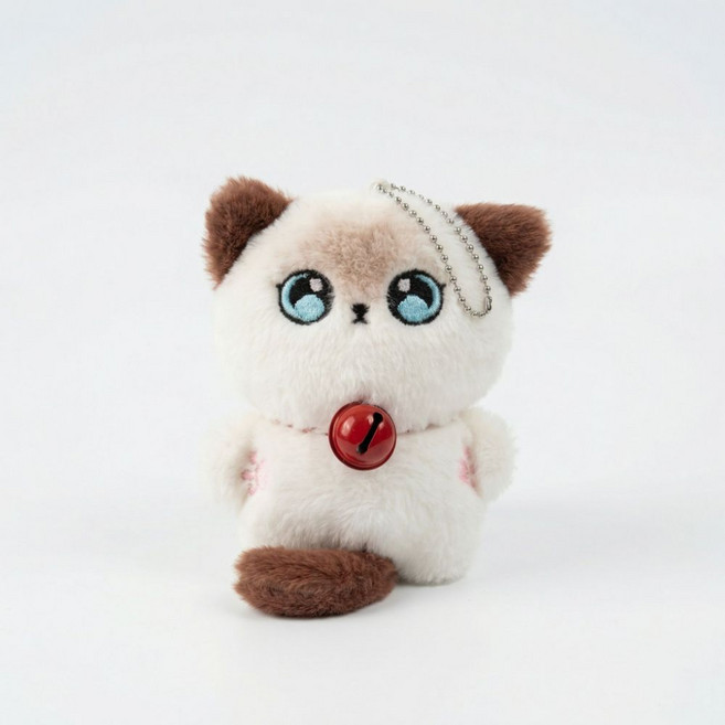 삑삑이 고양이 키링 샴고양이 백참