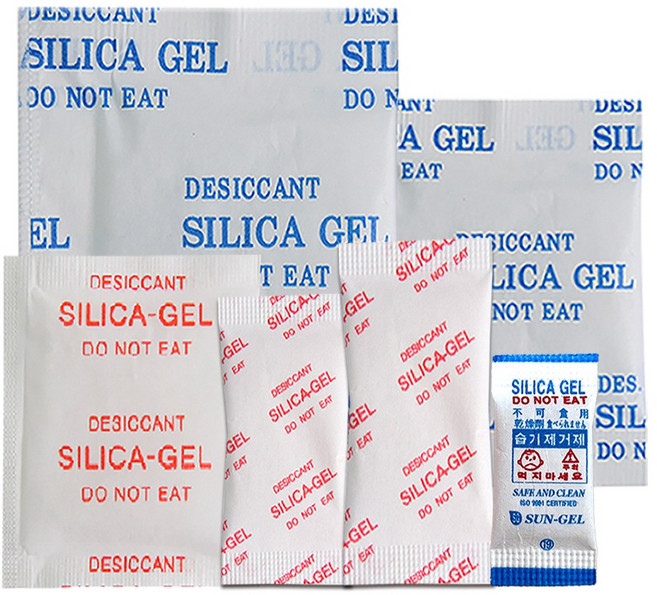 실리카겔 종이타입 식품용 제품용 습기제거제, 100개, 1g