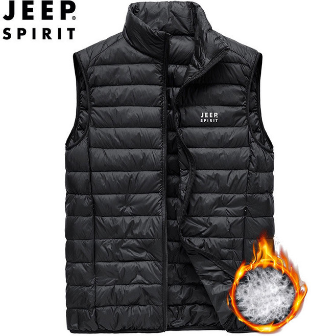 JEEP SPIRIT 지프 남여공용 경량 패딩 조끼 1097+양말