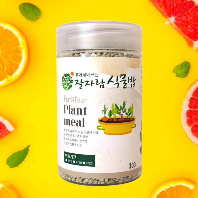 식물영양제 친환경 완효성 복합비료 8개월 지속 잘자람 식물밥 300g 창빛농원, 1개