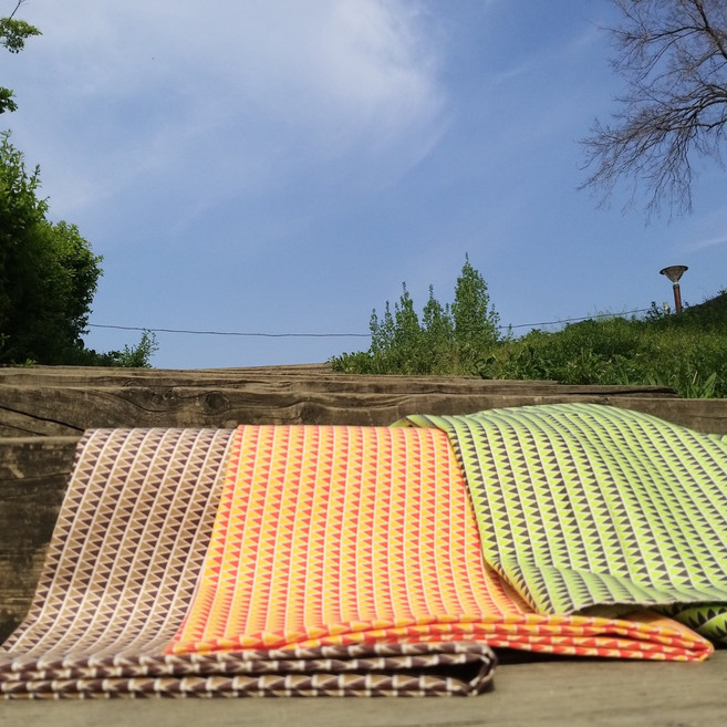 린넨원단 날염원단 앞치마용원단 쿠션 파우치 diy 만들기용, 브라운, 1개