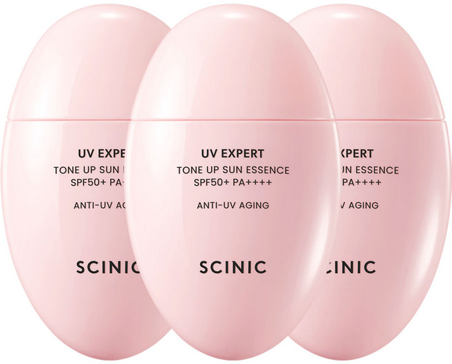 싸이닉 UV 엑스퍼트 톤업 선에센스 50ml / 쿨링+미백+진정 선크림 3개